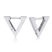 Серьга хард обманка Треугольник (мед.сталь, цвет стальной) ea-155 Серьга хард обманка Треугольник (мед.сталь, цвет стальной) ea-155