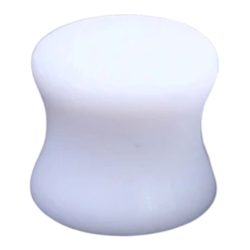 Плаг (акрил, цвет белый, 10мм) (p-001-1)