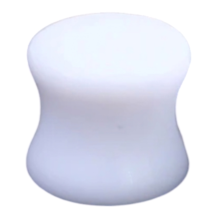 Плаг (акрил, цвет белый, 10мм) (p-001-1)