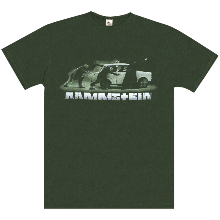 Футболка Rammstein (pushing a car) olive t-shirt B&C (EU-P) Футболка Rammstein (pushing a car) olive t-shirt B&C (EU-P)
