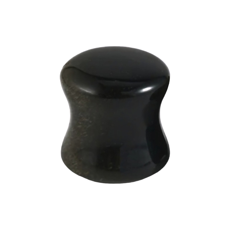 Плаг (акрил, цвет черный, 10мм) p-004