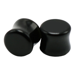 Плаг (акрил, цвет черный, 12мм) p-005-1