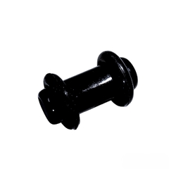 Плаг с резиновым фиксатором (акрил, цвет черный, 5мм) p-024