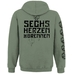 Худі Rammstein "Sechs Herzen Die Brennen" (олива) Худі Rammstein "Sechs Herzen Die Brennen" (олива)