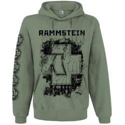 Худи Rammstein "Sechs Herzen Die Brennen" (олива)