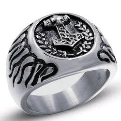 Кольцо Молот Тора огненный (aer-029)