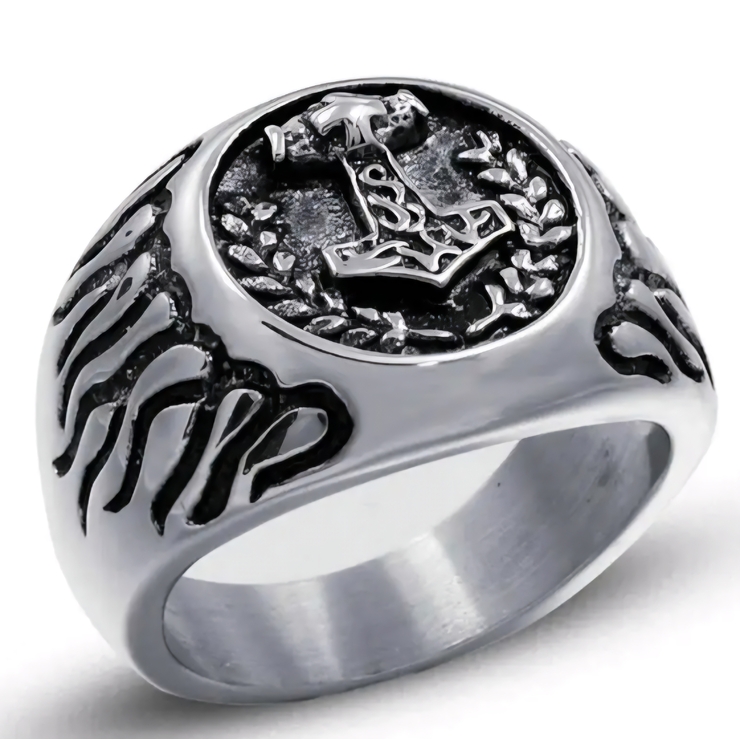 Кольцо Молот Тора огненный (aer-029) Кольцо Молот Тора огненный (aer-029)