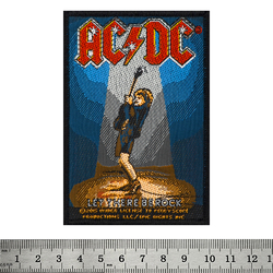 Нашивка тканая AC/DC - Let There Be Rock (ofp-014)