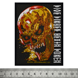 Нашивка ткана Five Finger Death Punch (bloody skull) (ofp-019)