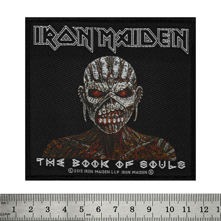 Нашивка тканая Iron Maiden "The Book Of Souls" в блистере (ofpb-029) Нашивка тканая Iron Maiden "The Book Of Souls" в блистере (ofpb-029)