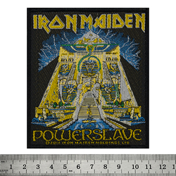 Нашивка тканая Iron Maiden "Powerslave" в блистере (ofpb-031)