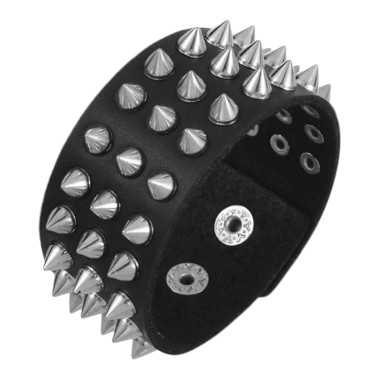 Браслет три ряди маленьких шипів (bpu-026) Браслет три ряди маленьких шипів (bpu-026)