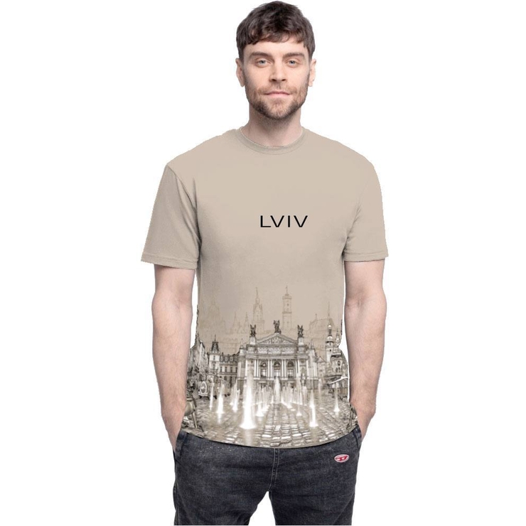 Бежевая футболка Urbanist Львів Бежевая футболка Urbanist Львів