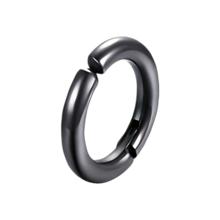Серьга-кольцо хард, клипса-обманка (титан, цвет черный, 15 мм) ea-152 Серьга-кольцо хард, клипса-обманка (титан, цвет черный, 15 мм) ea-152