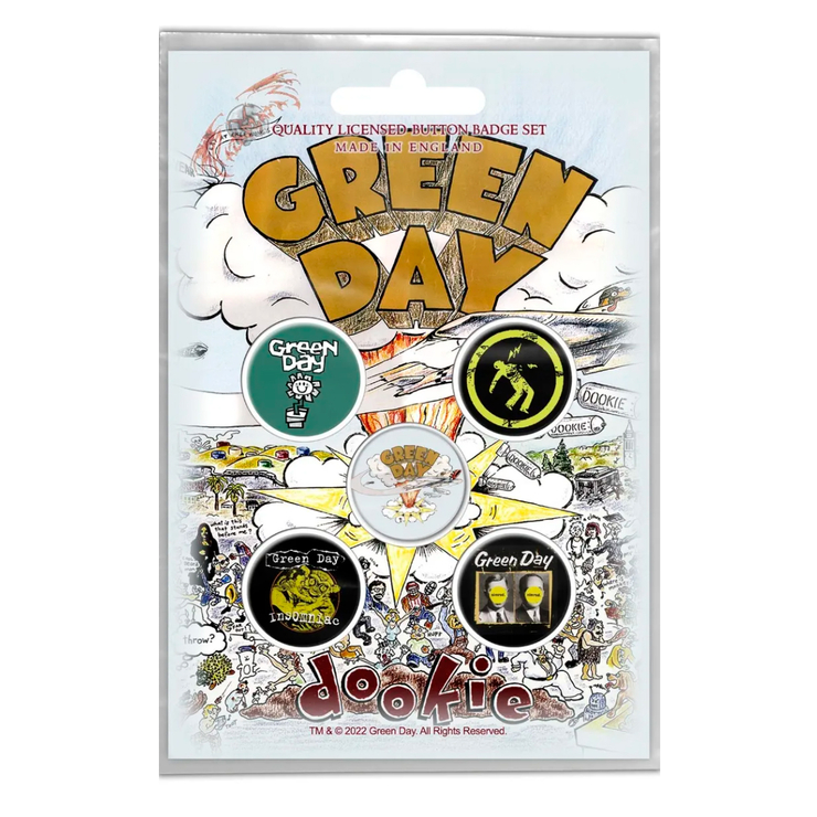 Подарочный набор значков GREEN DAY - DOOKIE (iol-021) Подарочный набор значков GREEN DAY - DOOKIE (iol-021)