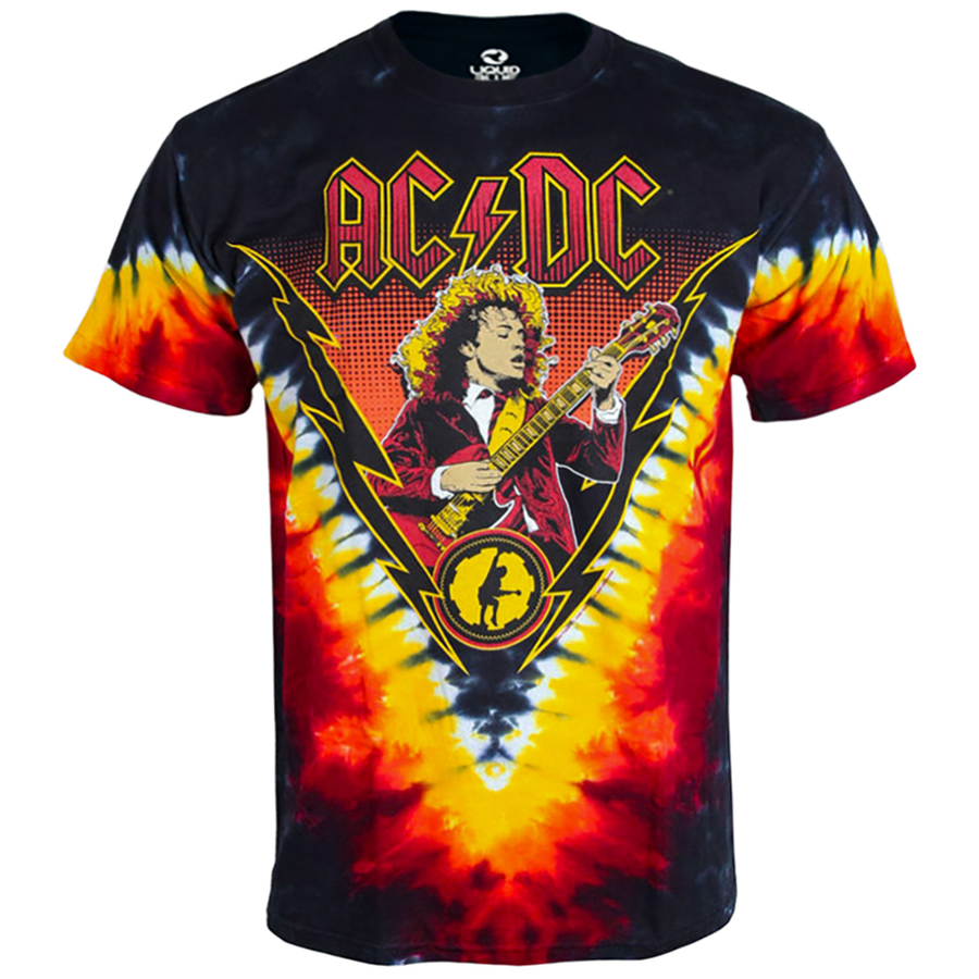 Футболка Liquid Blue AC/DC - Angus Young (Tie-Dye) - купить мужские ...