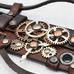 Браслет Стимпанк коричневый (bsp-76)