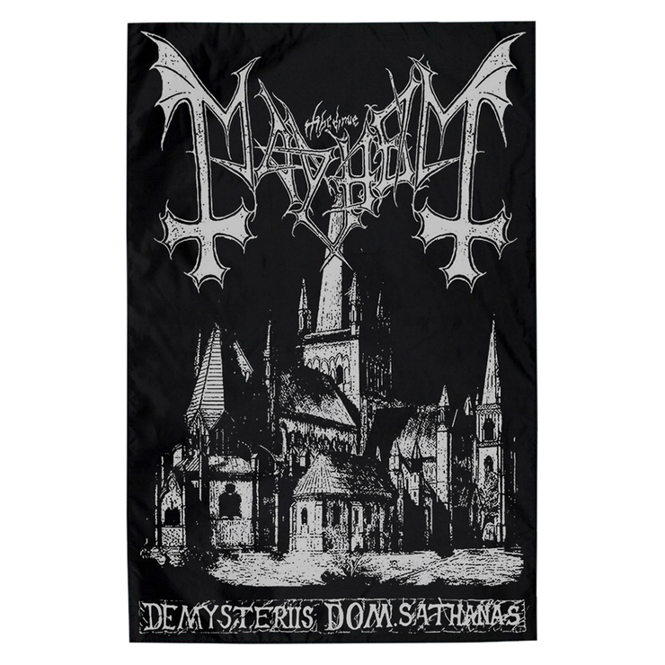 Флаг Mayhem "De Mysteriis Dom Sathanas" sfc-053 настенный Флаг Mayhem "De Mysteriis Dom Sathanas" sfc-053 настенный