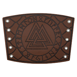 Наруч Валькнут в руническом кругу (коричневый)