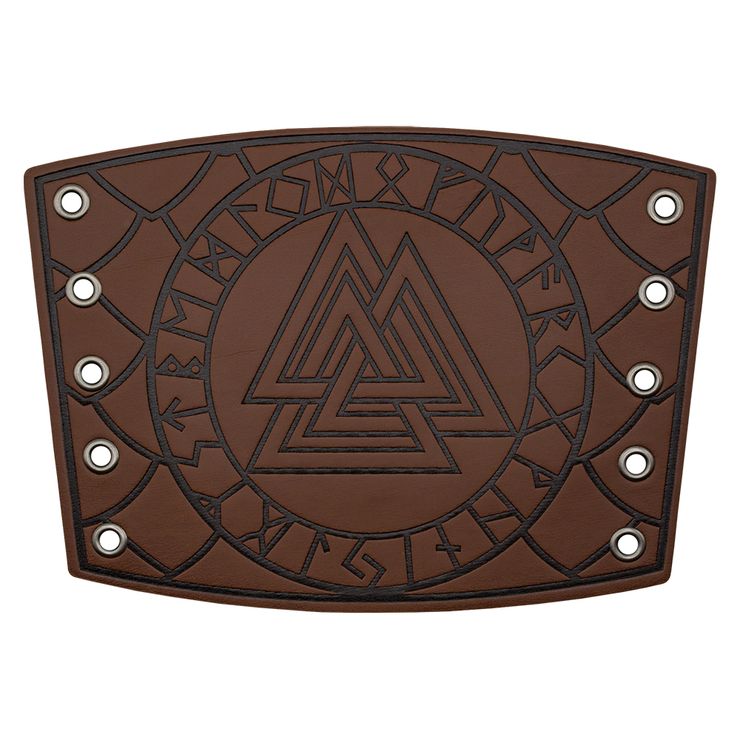 Наруч Валькнут в руническом кругу (коричневый) Наруч Валькнут в руническом кругу (коричневый)