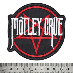 Нашивка Motley Crue (red pentagram) Нашивка Motley Crue (red pentagram)