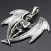 Кулон Скелет с крыльями (серебро, 925 проба) (sp-220) Кулон Скелет с крыльями (серебро, 925 проба) (sp-220)