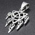Кулон Трикветр в виде лапы волка (серебро, 925 проба) (sp-221)