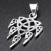 Кулон Трикветр в виде лапы волка (серебро, 925 проба) (sp-221)