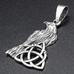Кулон Ворон с трикветром (серебро, 925 проба) (sp-222) Кулон Ворон с трикветром (серебро, 925 проба) (sp-222)