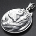 Кулон медальон с волком из скандинавских узоров (серебро, 925 проба) (sp-224) Кулон медальон с волком из скандинавских узоров (серебро, 925 проба) (sp-224)