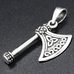 Кулон Топор с трикветром (серебро, 925 проба) (sp-228) Кулон Топор с трикветром (серебро, 925 проба) (sp-228)