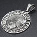 Кулон Голова ворона в руническом круге (серебро, 925 проба) (sp-235) Кулон Голова ворона в руническом круге (серебро, 925 проба) (sp-235)