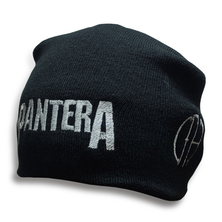 Шапка з вишивкою Pantera "Cowboys from Hell", чорна
