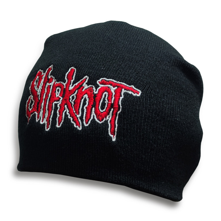 Шапка з вишивкою Slipknot, чорна Шапка з вишивкою Slipknot, чорна