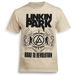 Бежевая футболка Linkin Park "Road To Revolution" Бежевая футболка Linkin Park "Road To Revolution"