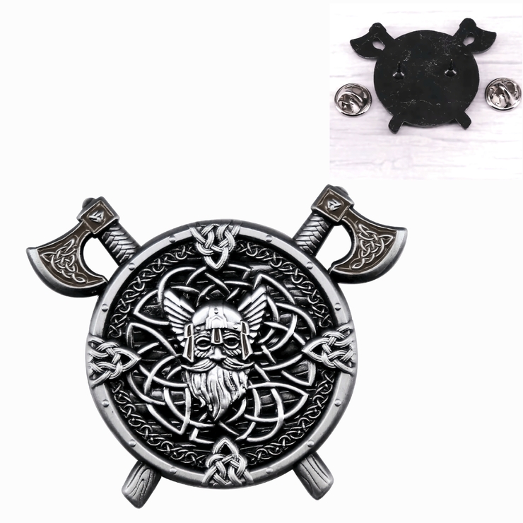 Пин Щит викинга с топорами (pncn-021) Пин Щит викинга с топорами (pncn-021)