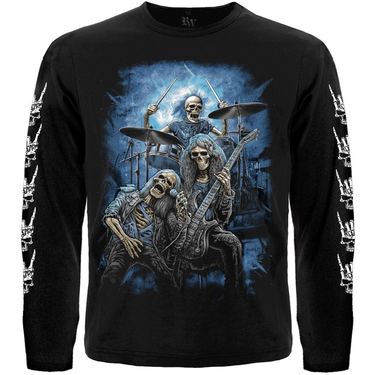 Футболка с длинным рукавом Skeletons Metal Band