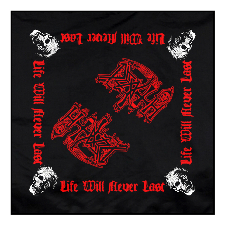 Бандана DEATH - LIFE WILL NEVER LAST (olb-005) Бандана DEATH - LIFE WILL NEVER LAST (olb-005)