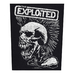Нашивка наспинная катаная THE EXPLOITED - VINTAGE SKULL (olbp-021)