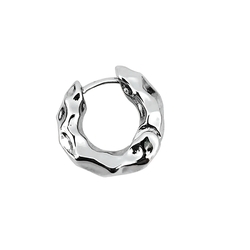 Серьга-кольцо Абстрактный металл (ea-156)