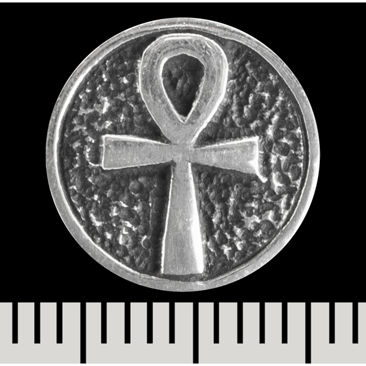 Сережка-гвоздик Анкх у колі (срібло, 925 проба) (st-040) Сережка-гвоздик Анкх у колі (срібло, 925 проба) (st-040)