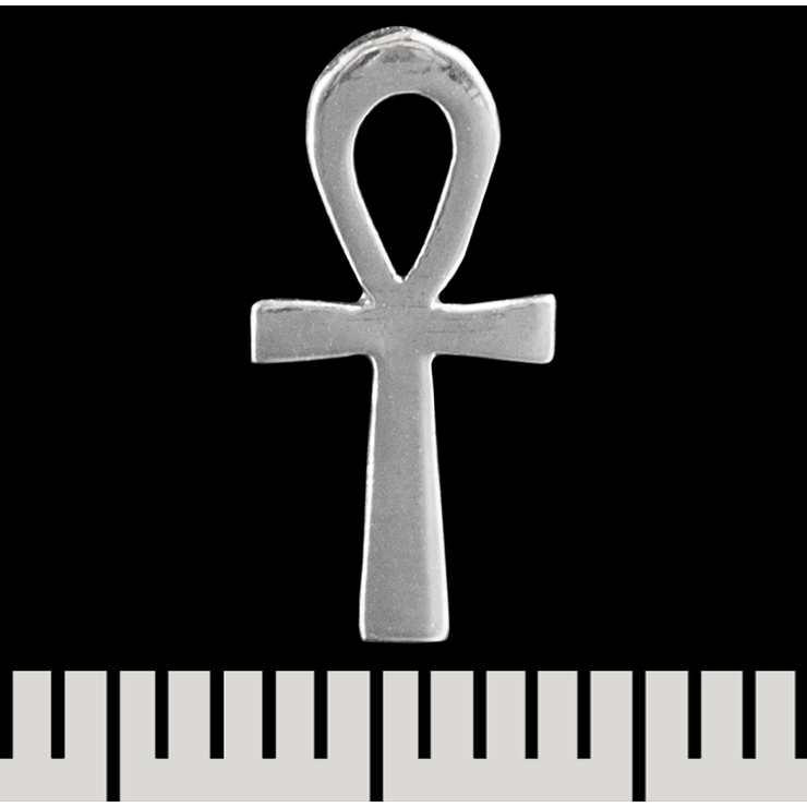 Серьга-гвоздик Анкх "литой" (серебро, 925 проба) (st-041) Серьга-гвоздик Анкх "литой" (серебро, 925 проба) (st-041)