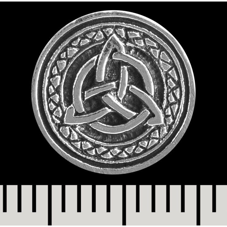 Сережка-гвоздик Трикветр у плетеному колі (срібло, 925 проба) (st-043) Сережка-гвоздик Трикветр у плетеному колі (срібло, 925 проба) (st-043)