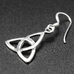 Сережка-гачок Трикветр (срібло, 925 проба) (ehs-033)