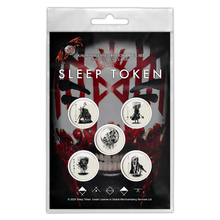 Подарочный набор значков SLEEP TOKEN - VESSEL MASK (iol-063)