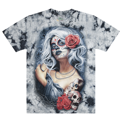 Футболка Muerte With Roses and Skull Футболка Muerte With Roses and Skull