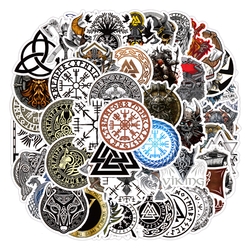 Набір стікерів Вікінги - 6 (скандинавська символіка, 50 шт.) stk-094