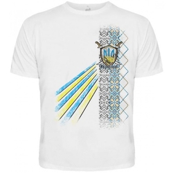 Белая футболка Urbanist Трезубец (узор)