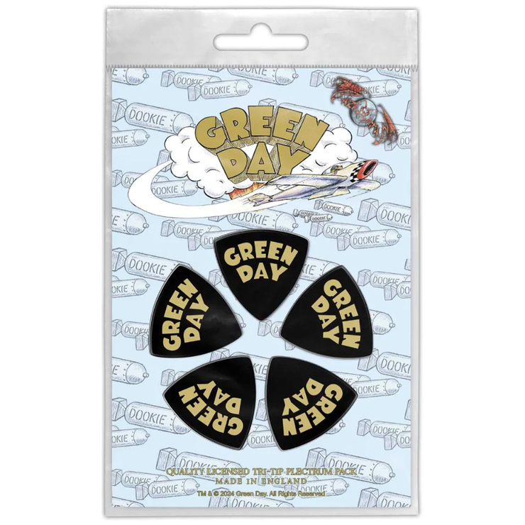 Подарочный набор медиаторов GREEN DAY - DOOKIE LOGO (mol-056) Подарочный набор медиаторов GREEN DAY - DOOKIE LOGO (mol-056)