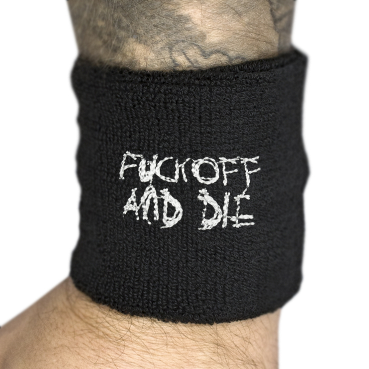 Напульсник махровий DARKTHRONE - FUCK OFF AND DIE (wol-044)